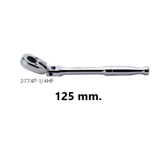 SKI - สกี จำหน่ายสินค้าหลากหลาย และคุณภาพดี | KOKEN 2774P-1/4HF-6.1/2 ด้ามฟรีหัวพับ 1/4นิ้ว-6.1/2นิ้ว สำหรับดอกไขควงแกน 1/4นิ้ว (125mm)
